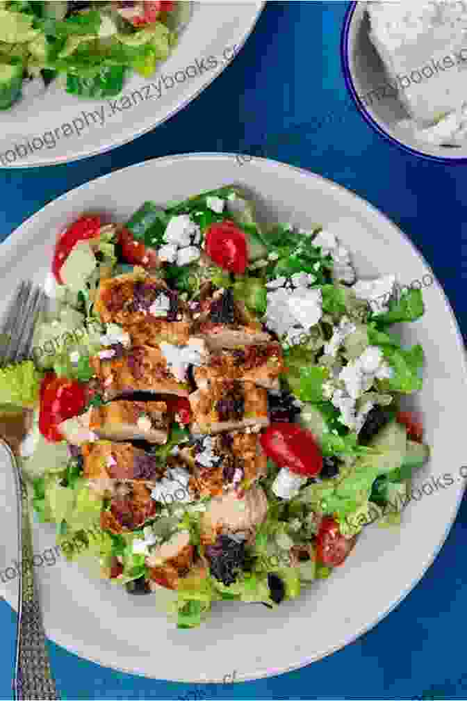 A Colorful Mediterranean Salad With Grilled Chicken The Spiralizer Cookbook 2 0: Delicious Inspiring Recipes For Any Meal Of The Day