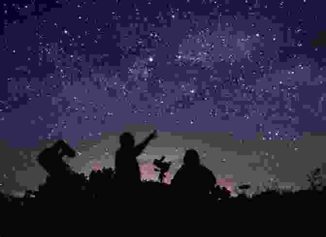 A Group Of Astronomers Gazing Up At A Star Filled Sky, With A Celestial Tapestry Swirling Above Them Imaginal Figures In Everyday Life: Stories From The World Between Matter And Mind