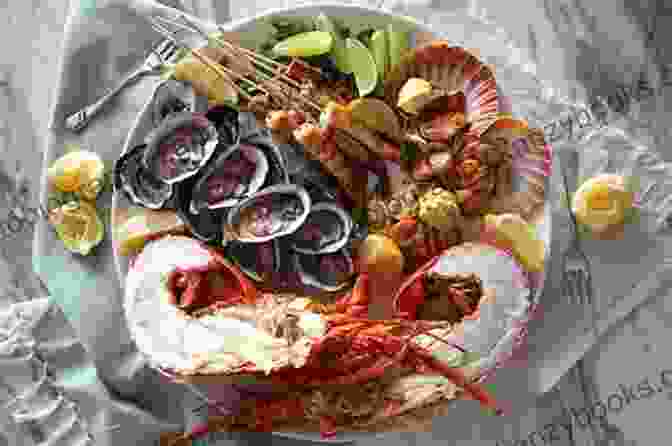 A Vibrant Platter Of Fresh Seafood, Including Oysters, Shrimp, Lobster, And Mussels Simply Seafood: Delicious Seafood Recipes