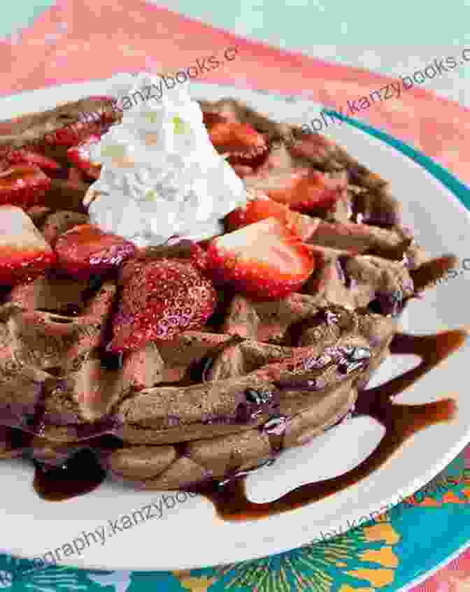 Crisp Waffles Dotted With Rich Chocolate Chips, Accompanied By Fresh Strawberries Brunch On A Dime: Delicious Waffle Recipes