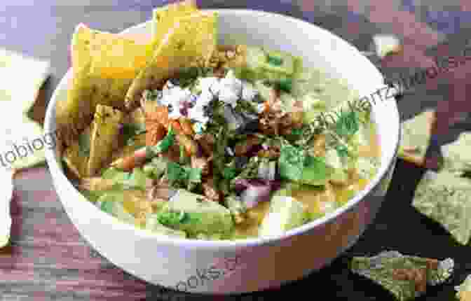 Green Tortilla Soup With Vibrant Green Broth, Crispy Tortilla Strips, And Fresh Avocado Tortilla Soups Made Simple: Easy Recipes For Homemade Tortilla Soups