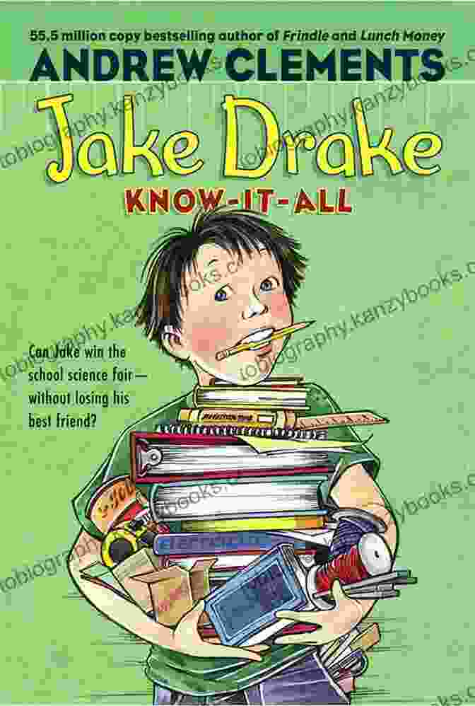 Jake Drake, Know It All, Book Cover With A Young Boy In Glasses And A Soccer Ball Jake Drake Know It All Andrew Clements