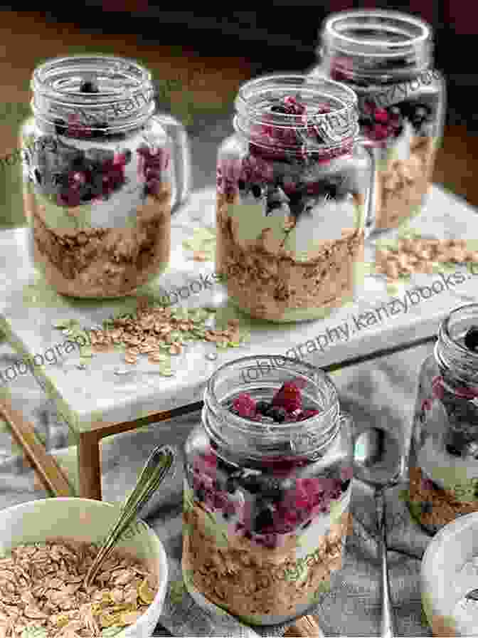 Jar Of Overnight Oats Layered With Yogurt, Oats, Berries, And Nuts Eggs For Breakfast: Delicious Healthy Recipes To Jump Start Your Day: A Chef S Guide To Cooking Eggs With Over 50 Easy To Follow Recipes