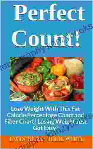 Perfect Count : Lose Weight With This Fat Calorie Percentage Chart And Fiber Chart Losing Weight Just Got Easy (Livin Slim 3)